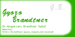 gyozo brandtner business card