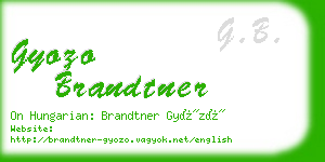 gyozo brandtner business card